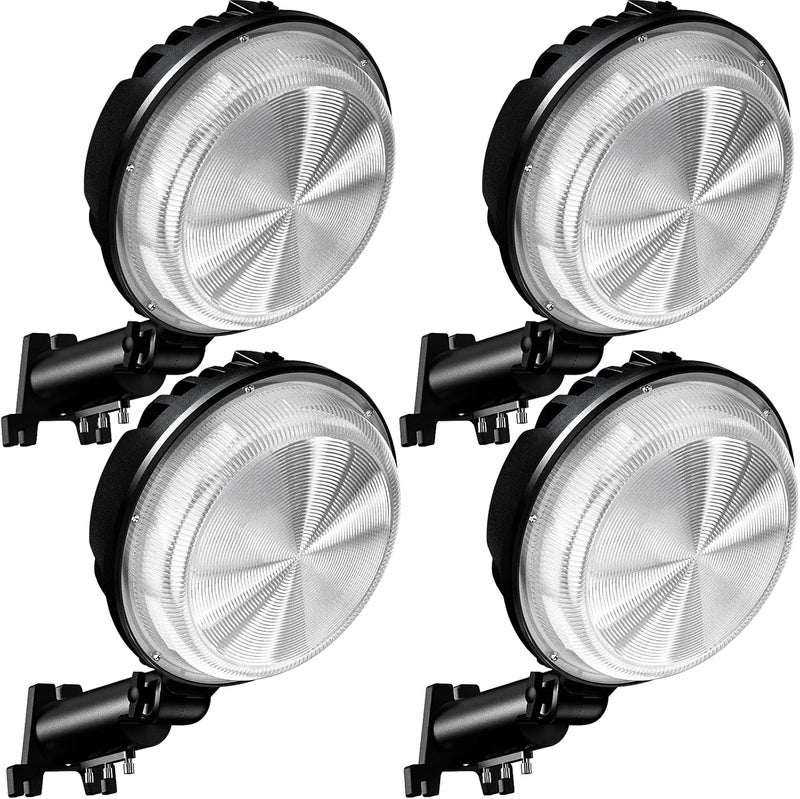 MOONTIP 150W 4 Pack LED Barn Lights Outdoor, Super Bright 20000LM Dusk to Dawn Outdoor Lighting with 150° Adjustable Photocell, 6500K Yard Lights, IP66 Waterproof Street Light for Garage, Shop - Image 1